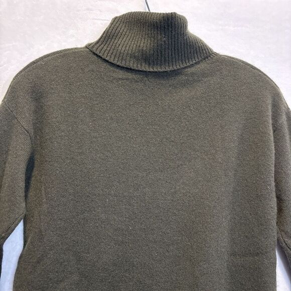 Neiman Marcus Women's Cashmere Collection Turtleneck Sweater Green Size XS - Picture 12 of 16